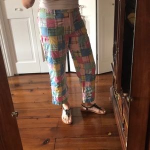 Pretty Patchwork Ankle Length Pants